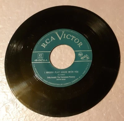 Eddy Arnold I Wanna Play House With You/Something Old/New RCA Record 7" 45rpm - Image 1 of 2