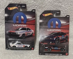 Lot Of 2 HOT WHEELS Mopar ‘71 DODGE CHALLENGER 2/5 & 3/5 DODGE Drift Car READ - Picture 1 of 5