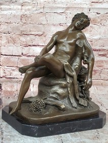 Mario Nick Bronze Saturn Statue Roman God Mythological Sculpture Art Piece Decor