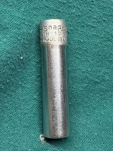 Snap-on Tools 1/4" Drive 5/16" SAE 6 POINT Deep Chrome Socket STM10 USA - Foto 1 di 4