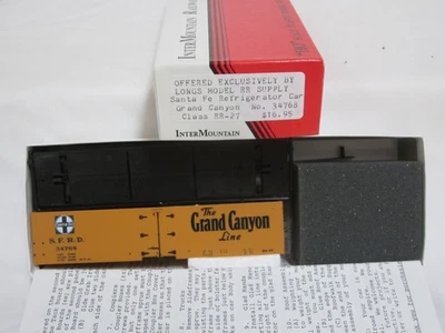 InterMountain/LONGS  ATSF RR-27 Reefer  "GRAND CANYON" #34768   NIB - Image 1 of 3