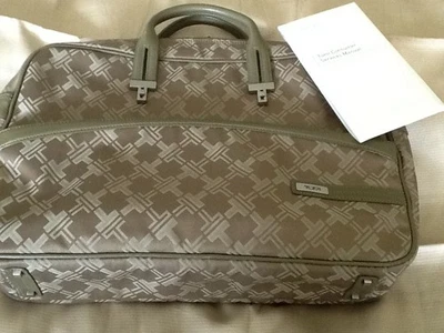 New With Tags Tumi Signature Series Nylon Briefcase Dark Taupe with Leather Trim - Image 1 of 4