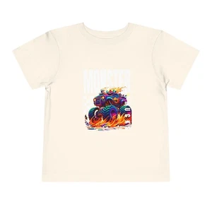 Colorful Monster Truck Toddler T-Shirt – Fun & Bold Tee for Little Truck Lovers! - Picture 1 of 28