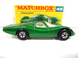 MATCHBOX SUPERFAST #45 45 - FORD GROUP 6 LEMANS RACE CAR #7 - 1/64 DIECAST / BOX - Picture 1 of 18