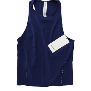 New Lululemon Size 4 Lightweight Stretch Run Tank Racerback NISE Navy Blue - Picture 1 of 10
