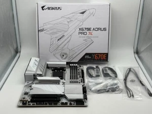 Placa madre GIGABYTE X670E AORUS PRO X AM5 LGA 1718 AMD X670E ATX LEER - Imagen 1 de 9