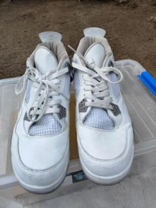 Air Jordan 4 2016 retro blanco Oreo 136013-669 13 usado sin caja - Imagen 1 de 14
