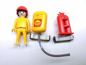 Playmobil System Schaper 1977 City Mechanic and Parts from 3246 Biplane Set - Picture 1 of 2