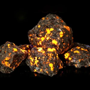 Natural Raw Rough Yooperlite Tumble Fire Rocks Chakra Reiki Mineral Specimens - Picture 1 of 24