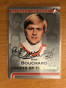 2007/8 Between The Pipes Greats of the Game Dan Bouchard autograph Flames - Picture 1 of 1