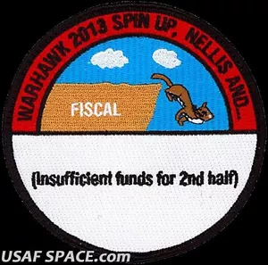 USAF 480th FIGHTER SQUADRON - RED FLAG 2013-02 - ORIGINAL AIR FORCE VEL PATCH - Picture 1 of 2