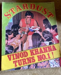 REVISTA DE CINE DE COLECCIÓN INDIA STARDUST FEB 1978 VINOD KHANNA GIRA NO 1. - Imagen 1 de 1