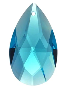 Cristal "Salzburgo Almendra" 38mm Aguamarina ~ Turquesa K9 ~ Araña Eyecatcher - Imagen 1 de 3