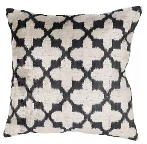 Canvello Throw Back Blavk & White Cushion For Sofa | 16 x 16 in (40 x 40 cm) - Picture 1 of 7