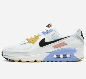 Nike Air Max 90 Damen Größe 12 – CZ3950-100 schwarz bunt blau gelb schwarz - Bild 1 von 6