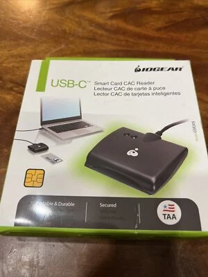 iogear usb-c smart card cac reader TAA compliant New Sealed - Image 1 of 4