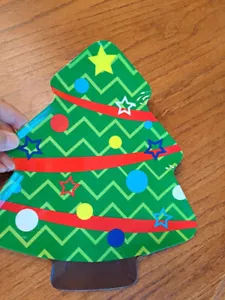 Christmas Tree Plate Serving Dish Tree Treats, Snacks, Candy, Cookies 10"x9" - Picture 1 of 9