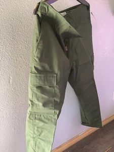 Horace Small Mens 34 Large Pants Green Uniform Work Cotton Poly NWT - Picture 1 of 9