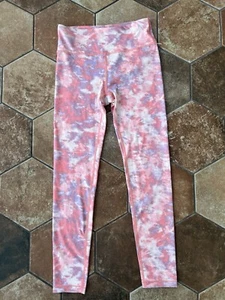 Athleta Girl High Rise Chit Chat Legging Pink with Purple Tie Dye Size XL / 14 - Picture 1 of 5