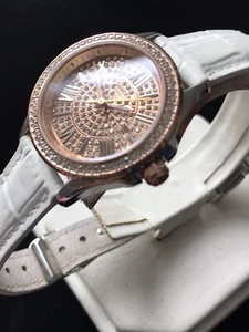 Ladies Genuine Casio Designer Dress Watch Swarovski Sapphire SHE-4510 Rose Gold - Picture 1 of 14