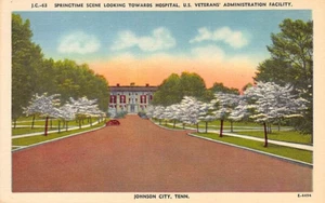 Postcard TN: VA Hospital, Johnson City, Tennessee, Vintage Linen, Unposted - Picture 1 of 2