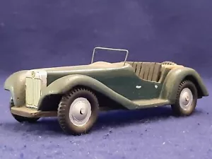 Vintage MG TD Hand Built Balsa Wood BRG Model 6.5" c1950's RARE FIND SEE PICS - Picture 1 of 11