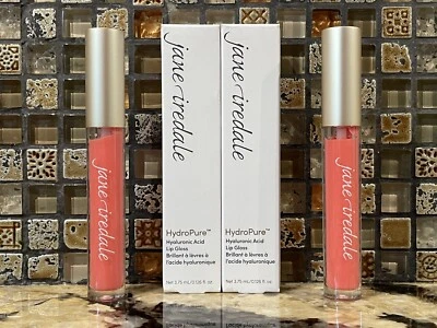Paquete 2 Jane Iredale HydroPure Brillo Labial Hialurónico Especiado Melocotón Tamaño Completo Nuevo en Caja Foto 1 de 4