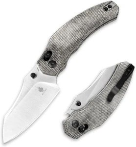 Folding Pocket Knife with 3" 154CMSheepsfoot Blade Ultra Sharp EDC Camping Knife - Picture 1 of 1