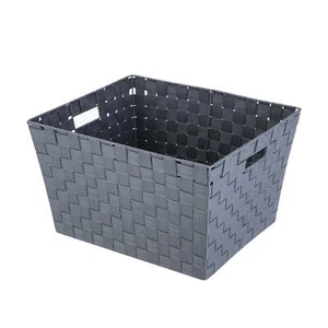 Mainstays Medium Grey Woven Decorative Storage Basket - Picture 1 of 6