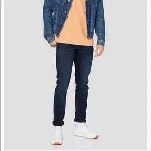 New Jack & Jones Glenn Dark Blue Denim Slim Fit Jeans size 31 x 34 - Picture 1 of 10