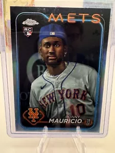 2024 Topps Cromo - Variación de Imagen Sombrero Retroceso #28 Ronny Mauricio (RC) - Imagen 1 de 2