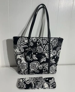 Vera Bradley Tote Bag/hair Tools Case Midnight Paisley NWOT - Picture 1 of 15