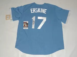CARL ERSKINE SIGNIERTES COOPERSTOWN BROOKLYN DODGERS TRIKOT JSA COA LIZENZIERT - Bild 1 von 3