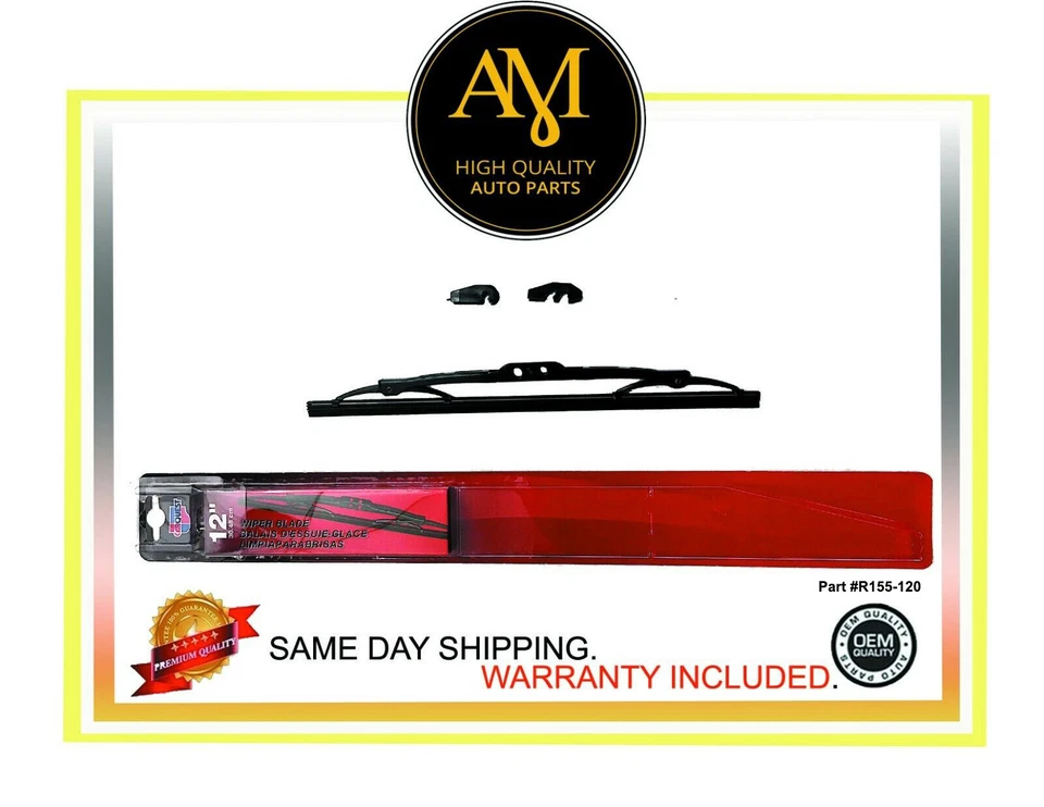 Premium Quality Windshield Wiper Blade 12" Rear 91-12 Guaranteed Fitment - Image 1 of 1