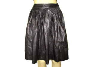 authentic GUCCI lamb Leather size 38 Skirt pleated needs TLC unhemmed - Picture 1 of 10