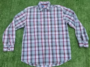 George Strait Cowboy Cut Collection By Wrangler Mens Shirt Size Medium Button Up - Picture 1 of 21