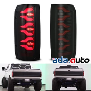 Fit 1987-1996 Ford F150 F250 F350/Bronco LUXX-Series LED Tail Lights Black Red - Picture 1 of 9