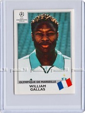 RARE!! WILLIAM GALLAS Sticker "CHAMPIONS LEAGUE 1999-2000" Panini ROOKIE