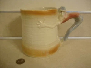 Vintage Paul Webb Mt. Mountain Boys Hillbilly Handled Mug Cup U.S.A. Art Pottery - Picture 1 of 5