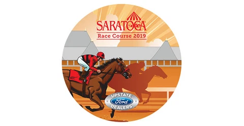 Saratoga Race Track / Race Course 2019 Beach Towel -  56-inch Round Beach Towel Cover