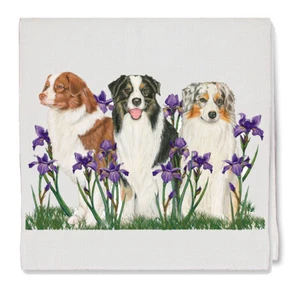 Australian Shepherd Decorative Cotton Kitchen Dish Towel, Aussie Pet Gift - Picture 1 of 1
