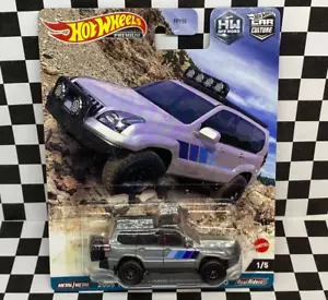 Hot Wheels 2023 Car Culture HW Off Road 2005 Silver Toyota Land Cruiser Prado - Picture 1 of 4