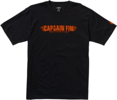 Camiseta negra Captain Fin Co Fin Flame SST para hombre Foto 1 de 3