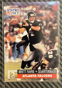 1991 NFL Pro Set BRETT FAVRE ROOKIE Football Card 762 Falcons Packers - Picture 1 of 2