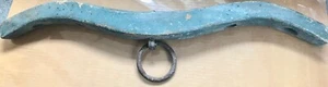 Antique primitive small yoke for calves. 1900's .Original blue paint. - Picture 1 of 3