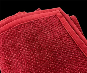 POTTERY BARN THROW COZY BLANKET 50X60 Red Large Bed Holiday Christmas - Picture 1 of 5