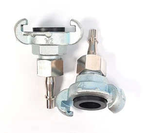 KOMPRESSOR SCHLAUCHKLAUENVERBINDER AUF PCL STECKER SONDE KUPPLUNG x 2er PACK - Bild 1 von 4