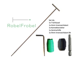 T-Schlüssel inkl. Konnektorzieher "Robelfrobel" Profi-Werkzeug für USM Haller - Picture 1 of 10