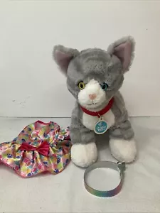 Build A Bear Promise Pets Cat Plush Gray- White Yellow/Blue Eyes - Picture 1 of 2