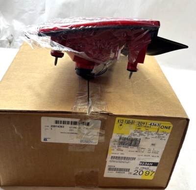 Conjunto de lámpara trasera lateral del conductor original OEM GM Chevy Malibu 2008-2012 20914363 Foto 1 de 4